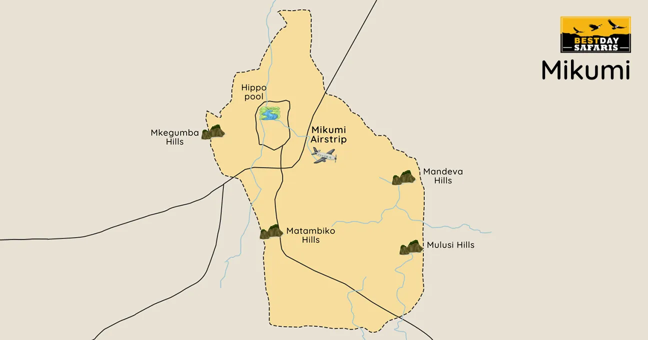 Mikumi National Park Map