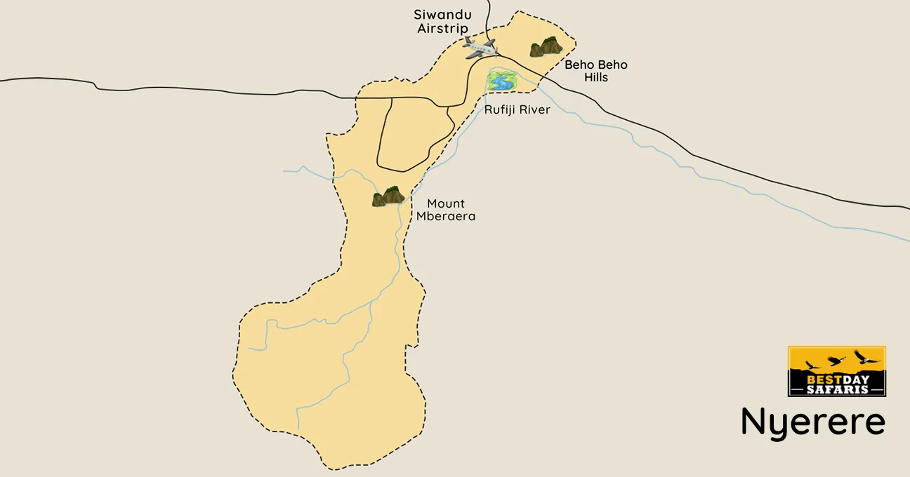 Nyerere National Park Map