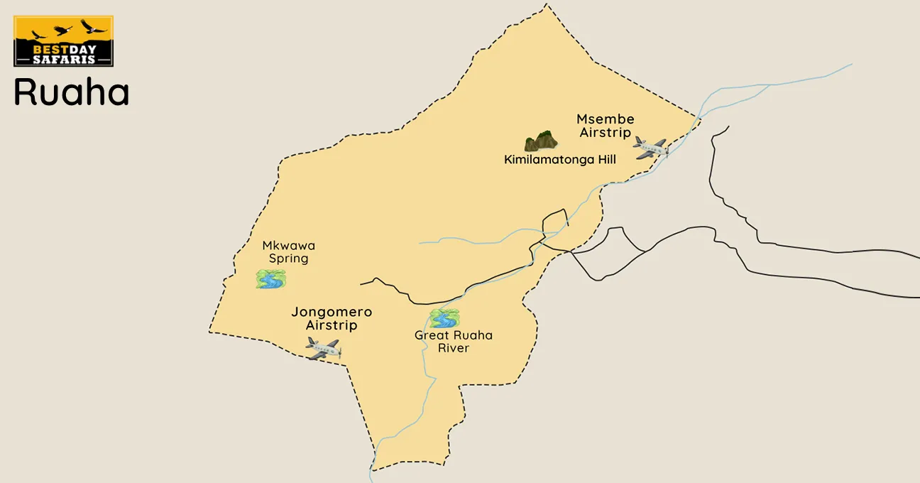 Ruaha National Park Map